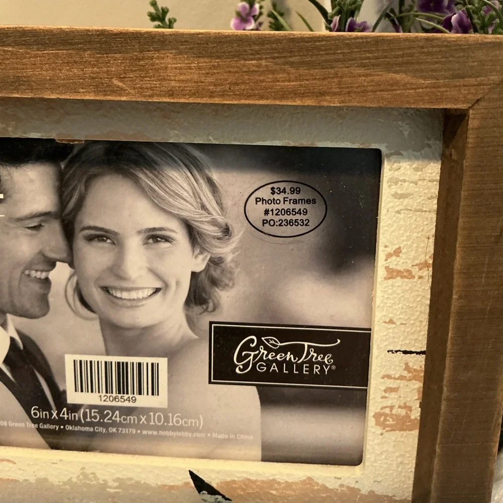 NWT Rustic Brown & White Frame-Wedding/Engagement/Anniversary